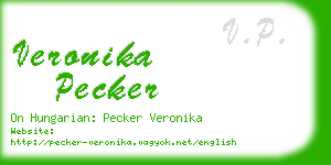 veronika pecker business card